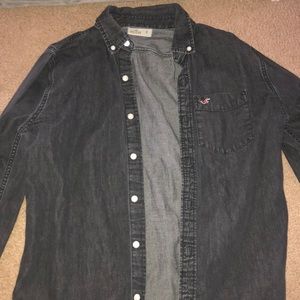 Mens Jean button up shirt
